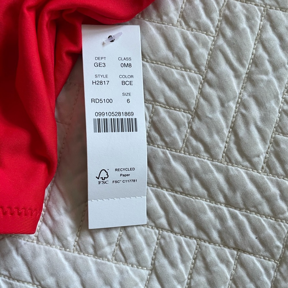 J. crew women’s red one piece swimsuit - Picture 3 of 5